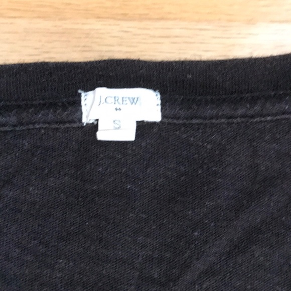 Black J. Crew V- Neck Tee Shirt - Picture 3 of 4